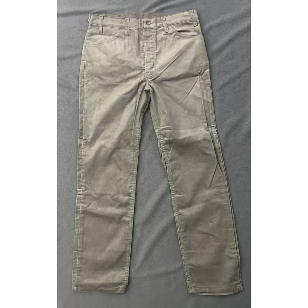 VTG Deadstock Levi's 519 Corduroy Pants 34x30 Gray Straight Leg USA